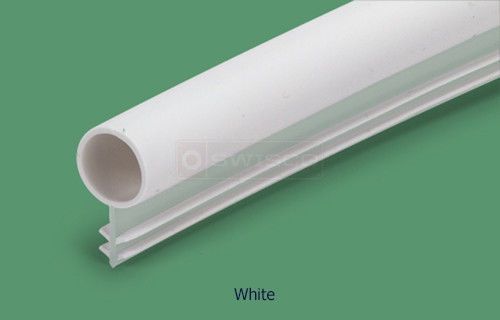 Window Slot Kerf Mount Weatherstrip 5/16&#034; Bulb Bubble Round Seal 25&#039; White