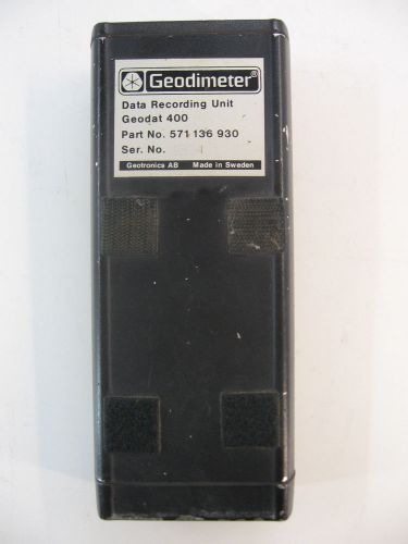 GEODIMETER GEODAT 400 DATA RECORDING UNIT PART NO. 571136930 FOR SURVEYING