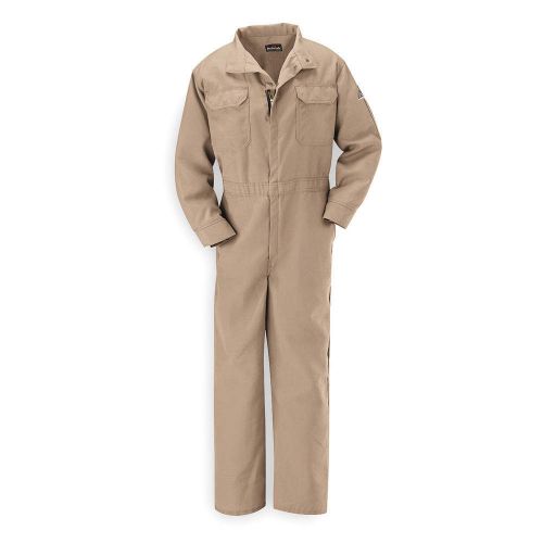 Flame-Resistant Coverall, Tan, 2XL, HRC1 CNB2TN  RG/50