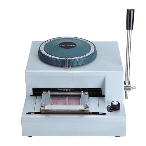 70 Character PVC Credit ID Card Embosser Stamping Embossing Machine Code Printer