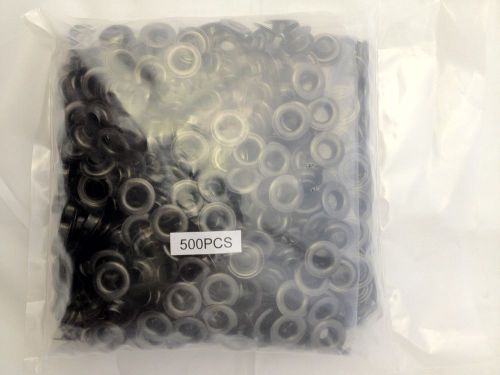 #2 BRASS BLACK NICKEL PLATE SELF PIERCING GROMMETS - 500 PER BAG- READY TO SHIP!