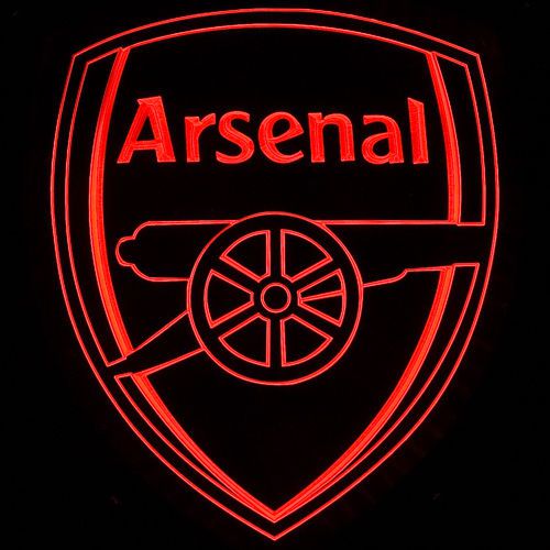 ZLD015 Decoration Red Arsenal Soccer PUB Bar LED Energy-Saving Light Sign Neon