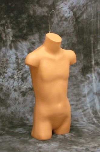 24&#034;20&#034;24&#034; CHILD 3/4 TORSO MANNEQUIN + LOOP TAN #5033