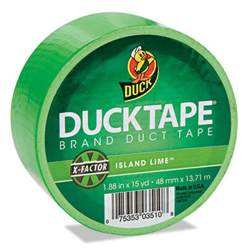 Henkel consumer adhesives colored duct tape 1.88&#034;x15 yds 3&#034; core neon green for sale