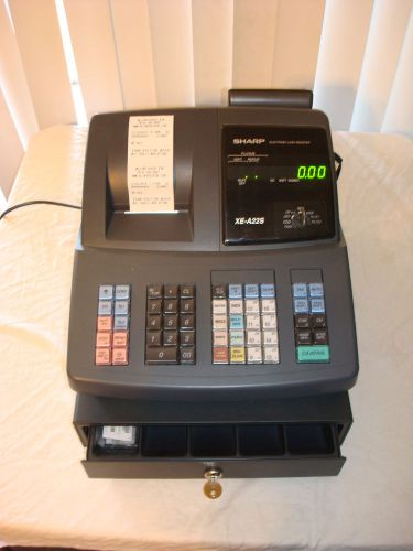 Sharp XE-A22S Cash Register SD Card Compatible w/ keys EXCELLENT