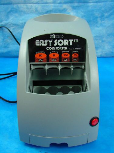 Royal Sovereign Easy Soft Coin Sorter Model No CO-2000 Electric Machine EUC Gray