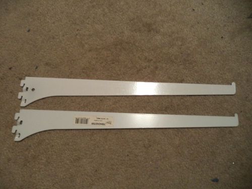 Brand New generic Rubbermaid UNI-TRACK 16&#034; WHITE Shelf Brackets-7004243759-