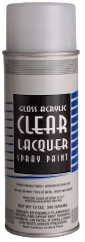 HI TECH GLOSS ACRYLIC CLEAR LACQUER SPRAY PAINT 12 OZ.