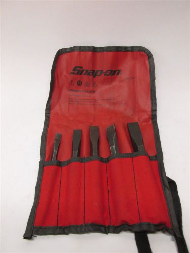 SnapOn Tools  PPC50AK 5 PIECE FLAT CHISEL SET w/ pouch PPC828B PPC824B PPC816B