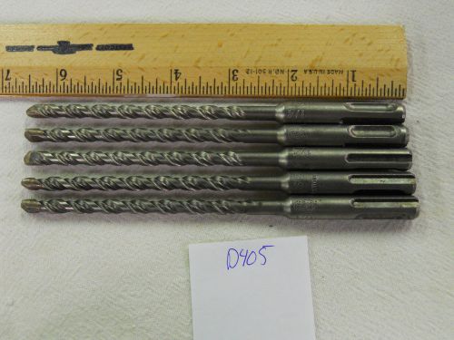 5 NEW BOSCH ANSI SDS PLUS CARBIDE TIPPED 1/4&#034; X 6&#034; DRILL BIT. S4L GERMAN {D405}