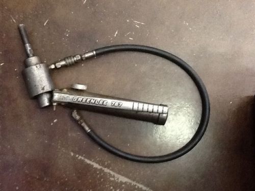 Greenlee 767 Hand Pump, Hose, And Draw Stud.