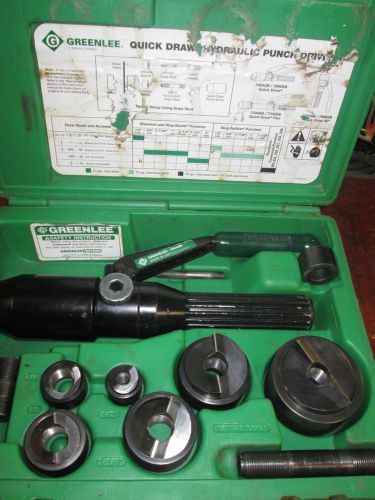 Greenlee 7804sb/7806sb quick draw hydraulic punch drive set for sale