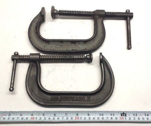 Two 5&#034; &amp; 4&#039;&#039; deep throat c clamp for sale