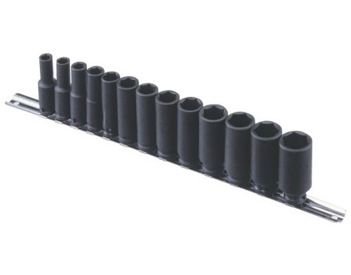 13PC 3/8&#034; Dr. SAE Deep Impact Socket Set