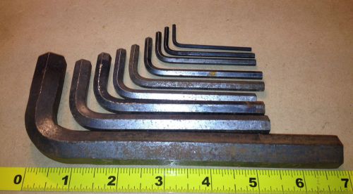 Lot of 9 different unbrako 5/8&#034;-3/32&#034;  allen wrenches, made in usa for sale