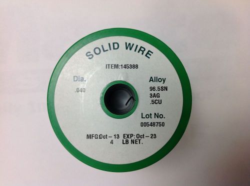 Alpha Metals Solder .040&#034;  4lb Spool Solid 145388