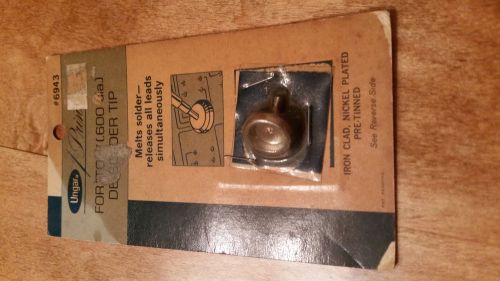 Ungar #6943 De-Soldering Tip.(.600 Dia.) - For &#034;TO&#039;s&#034; Terminals - New Old Stock