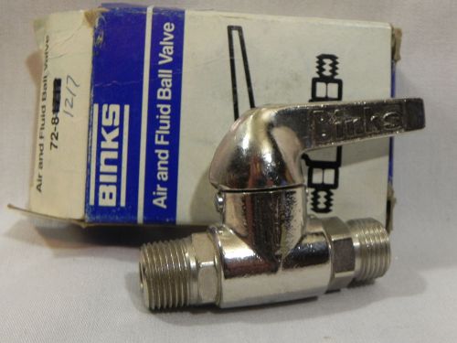 BINKS 72-81217 Ball Valve, 3/8&#034; NPS x 3/8&#034; NPT, 250 PSI for Airless Sprayers