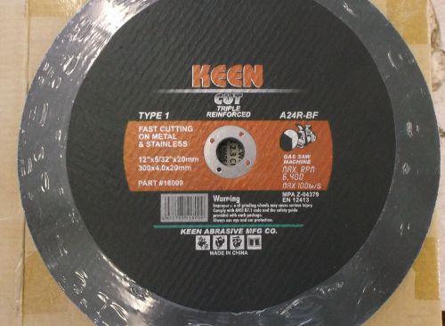 5pc keen 12&#034; cut saw blade (metal &amp; stainless) id 9206 bt for sale