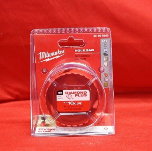 Milwaukee 49-56-5660 2 1/2&#034; diamond plus hole saw! new!! for sale