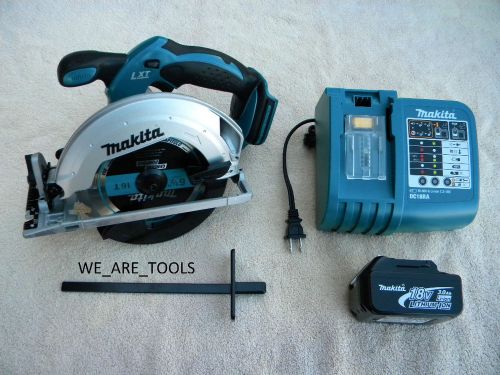 MAKITA 18 VOLT BSS611 CORDLESS CIRCULAR SAW, BL1830 BATTERY, DC18RA CHARGER 18V