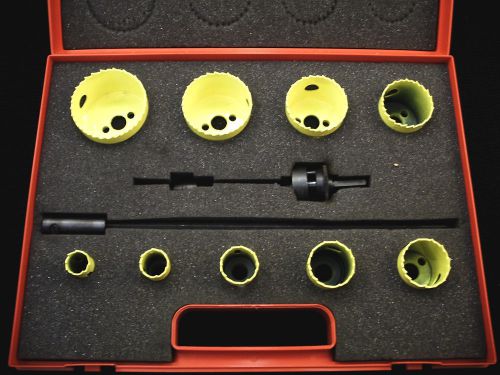 New Starrett K290 - 9-Pc. Bi-Metal Hole Saw Kit w/ Arbor