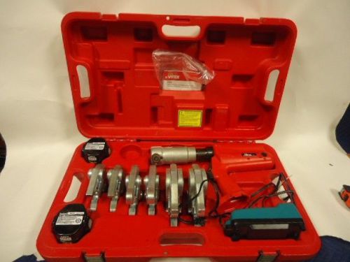 VIRAX P20+ CRIMPING TOOL KIT 253022 2 BATTERIES USED FREE SHIPPING