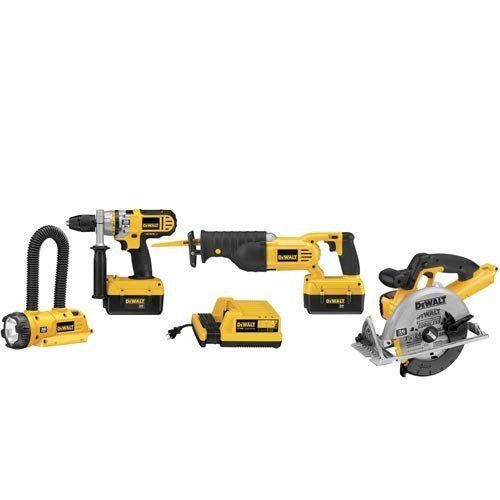 Dewalt dcx6401 36-volt lith-ion cordless hammerdrill/circ/recip/floodlight kit for sale