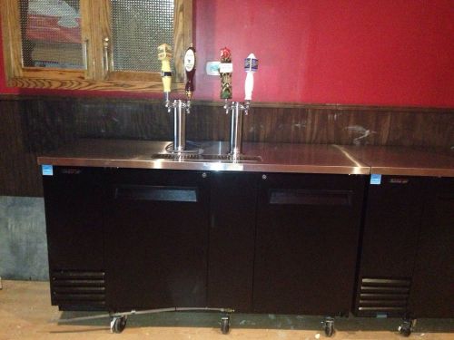 kegerator refrigerator with 4 taps