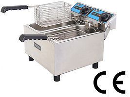 Uniworld UEF-062 Commercial Countertop Double Deep Fat Fryer 110V