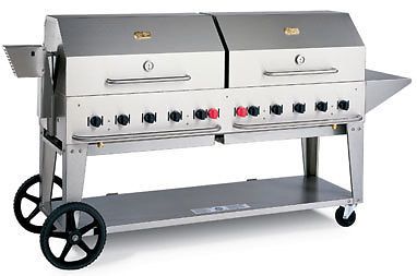 BBQ GRILL MCB-72 Crown Verity w/ dbl domes / Rotisserie