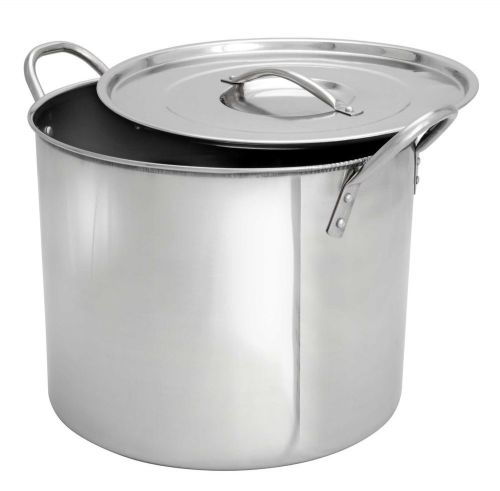 Browne-Foodservice (5813124) - 24 qt Aluminum Standard Weight Stock Pot