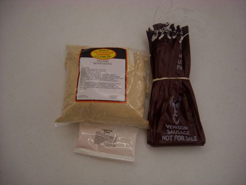 DEER VENISON SALAMI KIT MAKES 25 LBS INCLUDES SEASONING, CASINGS, CURE