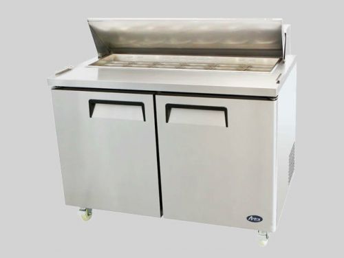 Two door salad table refrigerator