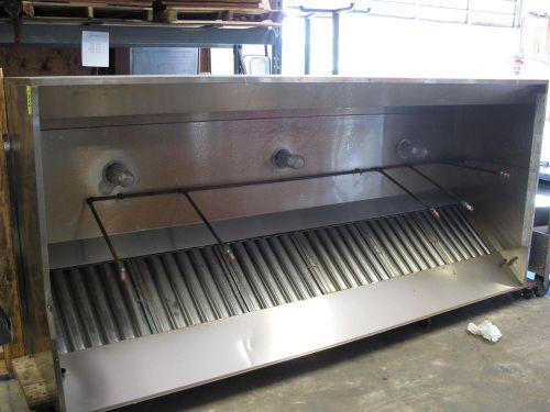 Econ-air 10&#039; exhaust hood model #5430ex-2 w/ exhaust &amp; supply air fans! mfg 2013 for sale