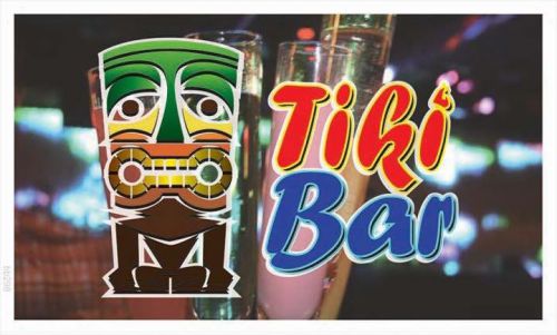 Bb298 tiki bar banner shop sign for sale