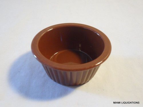 Lot of 48 1oz cap flute ramekin silite carlisle 8431   brown bpa free for sale