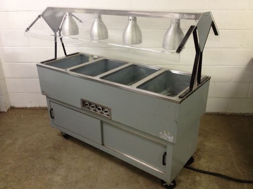 58&#034;duke econo mate heated 4 well buffet table fits 4) 12&#034; x 20&#034; pan dcdpah-4hf m for sale