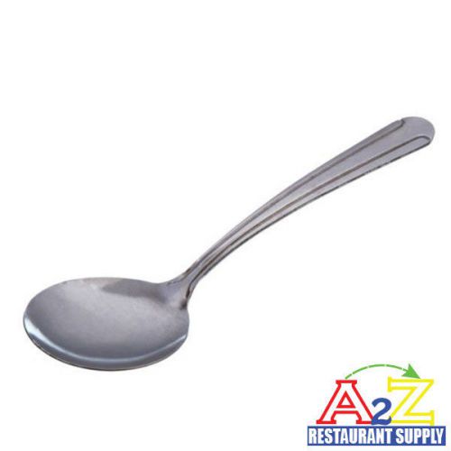 48 PCs Commercial Quality Stainless Steel Bouillon Spoon Flatware Domilion