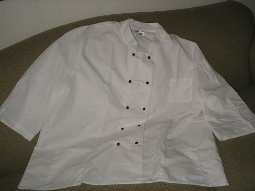 BEST WHITE PROFESSIONAL CHEF COAT/JACKET RESTAURANT CHEF UNIFORM 4 X LARGE