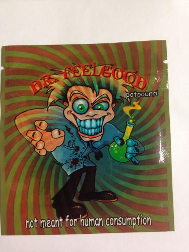 50 Dr. FeelGood 4g EMPTY** Mylar Ziplock Bags (FREE BONUS BAGS)