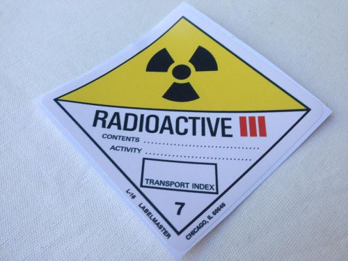 RADIOACTIVE Back to the Future sticker BTTF Zuruck in die Zukunft Aufkleber prop