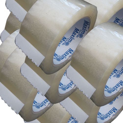 Lot 10, packing tapes 2&#034; 110 yds (48mm x 100m) clear, 1.8mil, package, shipping for sale