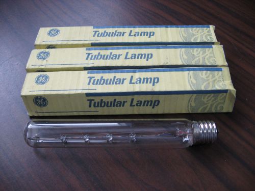 Lot of 3 New GE 25T61/2 Tubular Lamps 120 Volt, 25 Watt