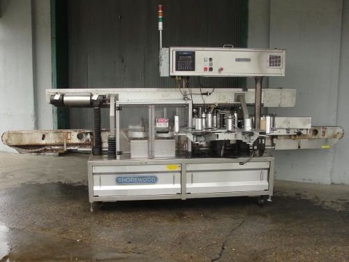 Shorewood model 4100 front and back pressure sensitive labeler for sale