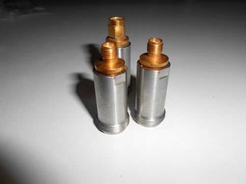 Huber &amp; suhner gold plated N  to SMA   set  adaptor Lot of 3 pcs