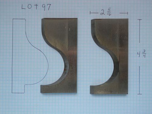 Lot 097 - Large Chair Rail Moulding Knives- Corrugated Shaper Moulder Steel