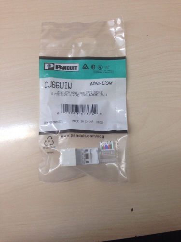 PANDUIT CJ66UIW MINI-COM MINI-JACK CAT3 MODULE RJ11