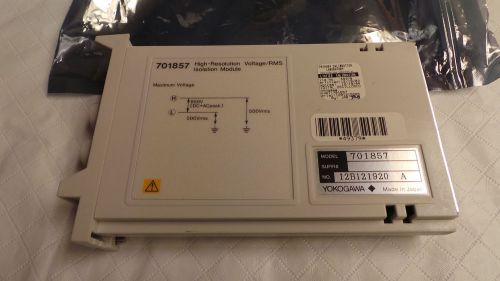 YOKOGAWA 701857 High-Resolution Voltage/RMS  Isolation Module