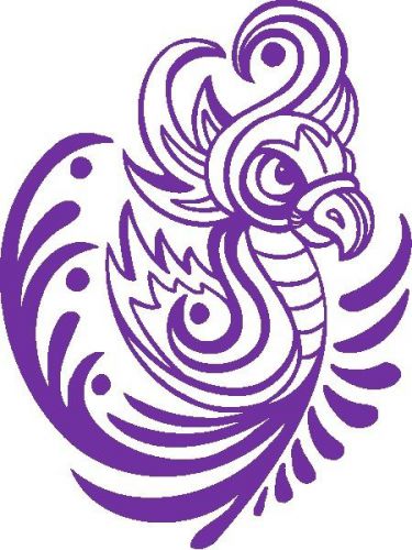 30 Custom Tribal Purple Parrot Personalized Address Labels